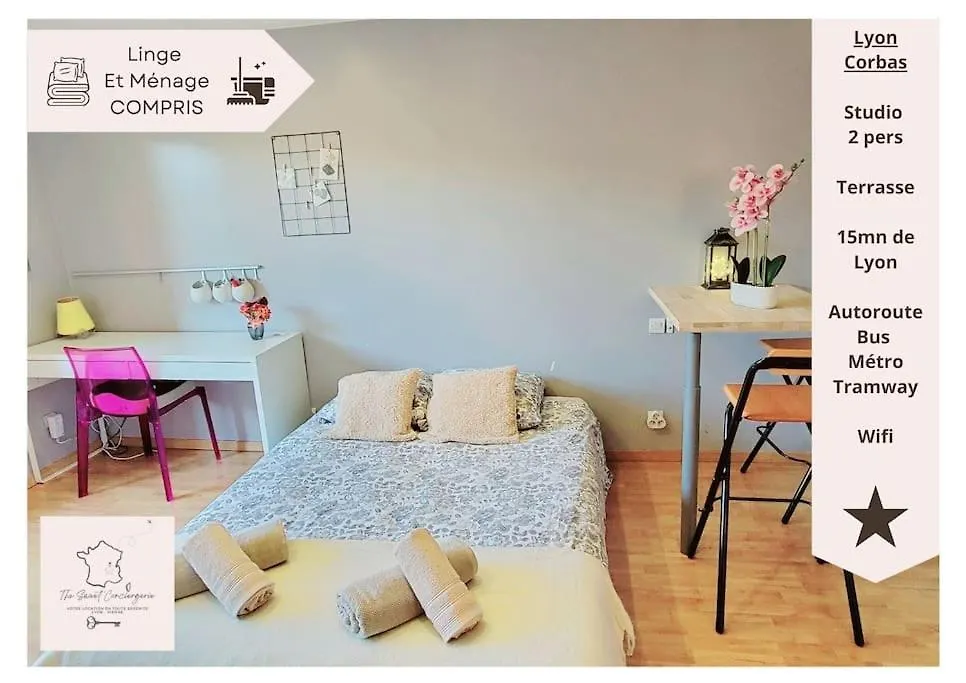 Studio Pause Detente A Corbas Acces Piscine, Confort & Tranquillite
